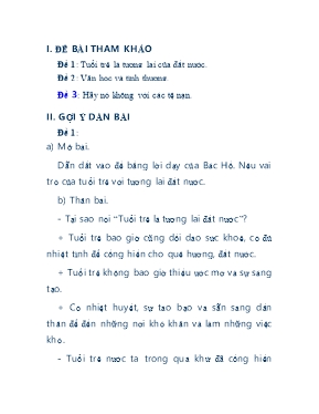Dàn bài tập làm văn số 7 môn Ngữ văn lớp 8